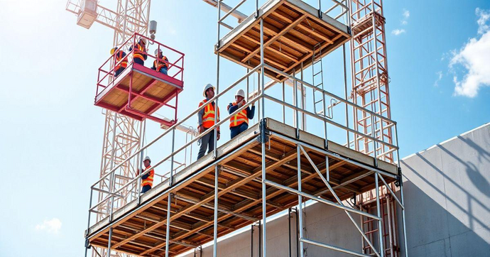 Andaime com Plataforma: Seguran&ccedil;a e Efici&ecirc;ncia