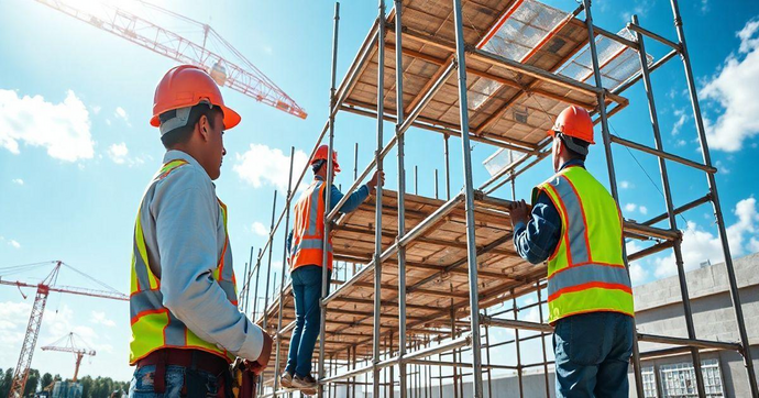 Andaime para constru&ccedil;&atilde;o: seguran&ccedil;a e efici&ecirc;ncia