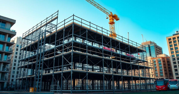 Andaime de ferro pre&ccedil;o: descubra como economizar na sua obra