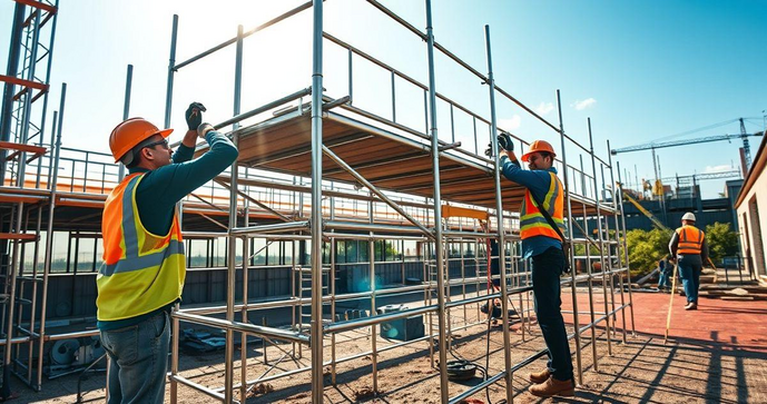 Andaime de tubo roll &eacute; a solu&ccedil;&atilde;o ideal para seguran&ccedil;a e efici&ecirc;ncia em obras