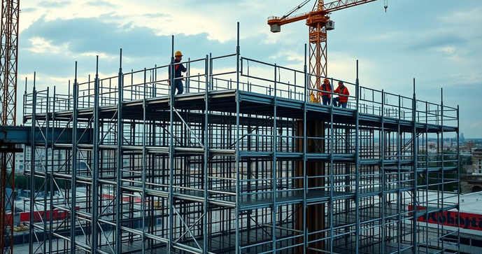 Andaimes Met&aacute;licos: A Escolha Ideal para Constru&ccedil;&otilde;es Seguras e Eficientes