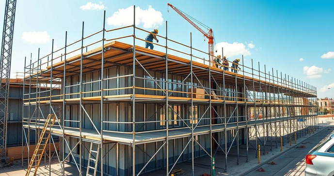 Andaime de obra: guia completo para segurança e eficiência