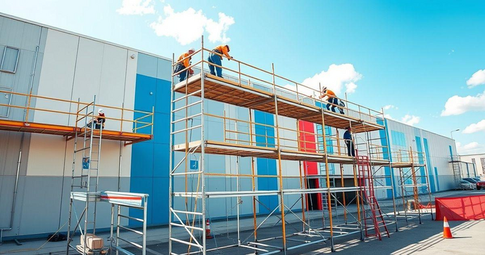 Andaime para pintura: como escolher o ideal para seu projeto e garantir seguran&ccedil;a e efici&ecirc;ncia