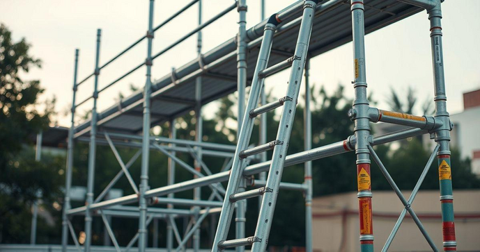 Como Escolher a Escada Ideal para Andaime Tubular e Aumentar sua Seguran&ccedil;a